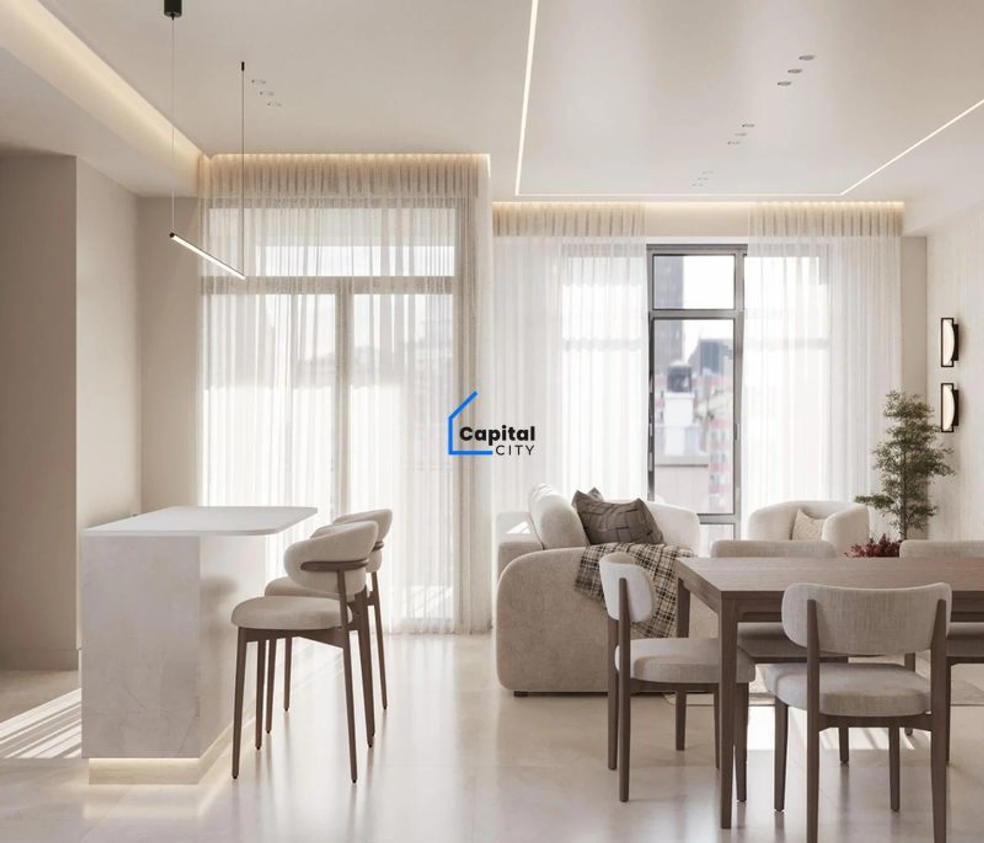 Նորակառույց 3 սենյականոց բնակարան վաճառքի Verin Antarain փողոցում, Կենտրոնում, Երևան